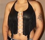 Black Deer Skin Halter