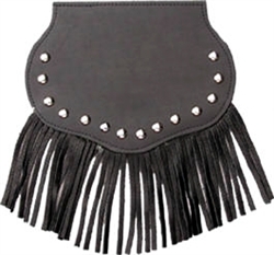 Large Concho, Studded, Fringe, Mud Flap