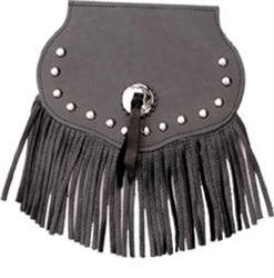 Small Concho, Studded, Fringe, Mud Flap