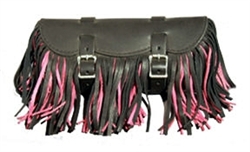 Small Multi Color, Fringe Leather Tool Bag