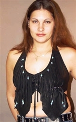 Black Deerskin Halter Top Rough Cut